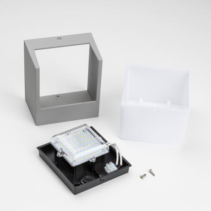 Brilagi - LED Екстериорен аплик TERNI LED/12W/230V сив IP44