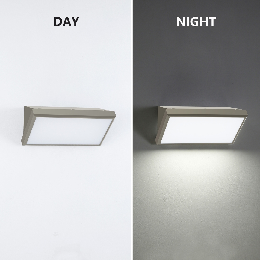 Brilagi - LED Екстериорен аплик TRIANGLE LED/20W/230V сив IP65