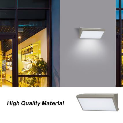 Brilagi - LED Екстериорен аплик TRIANGLE LED/20W/230V сив IP65