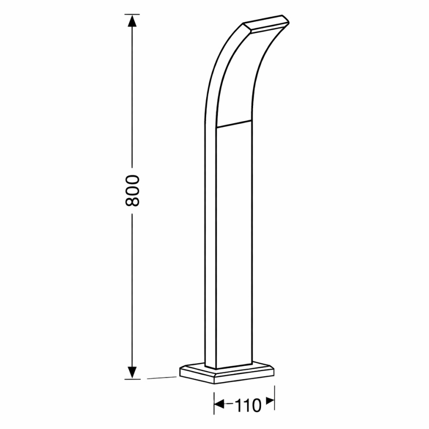 Brilagi - LED Екстериорна лампа ARCELO LED/9W/230V 80 см IP44