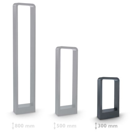 Brilagi - LED Екстериорна лампа BARI LED/7W/230V 3000/4000/6000K антрацит IP54 30 см