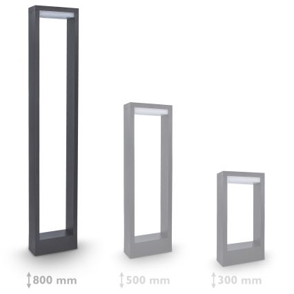 Brilagi - LED Екстериорна лампа RAGUSA LED/7W/230V 3000/4000/6000K антрацит IP54 80 cm