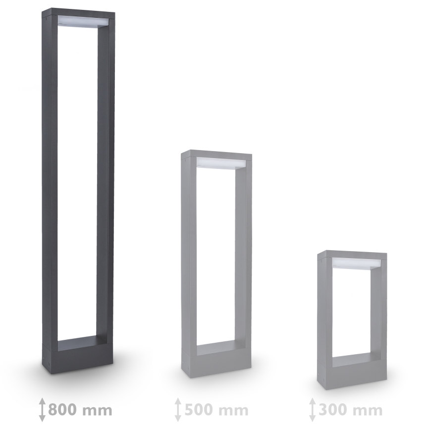 Brilagi - LED Екстериорна лампа RAGUSA LED/7W/230V 3000/4000/6000K антрацит IP54 80 cm