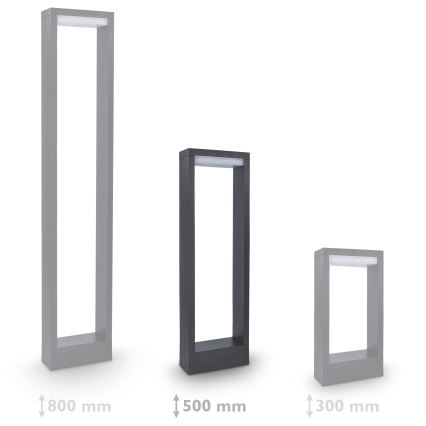 Brilagi - LED Екстериорна лампа RAGUSA LED/7W/230V 3000/4000/6000K антрацит IP54 50 см