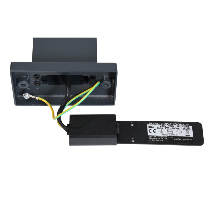 Brilagi - LED Екстериорна лампа със сензор ARCELO LED/9W/230V 50 см IP44