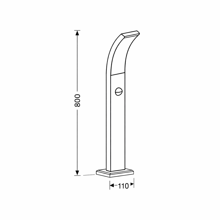 Brilagi - LED Екстериорна лампа със сензор ARCELO LED/9W/230V 50 см IP44