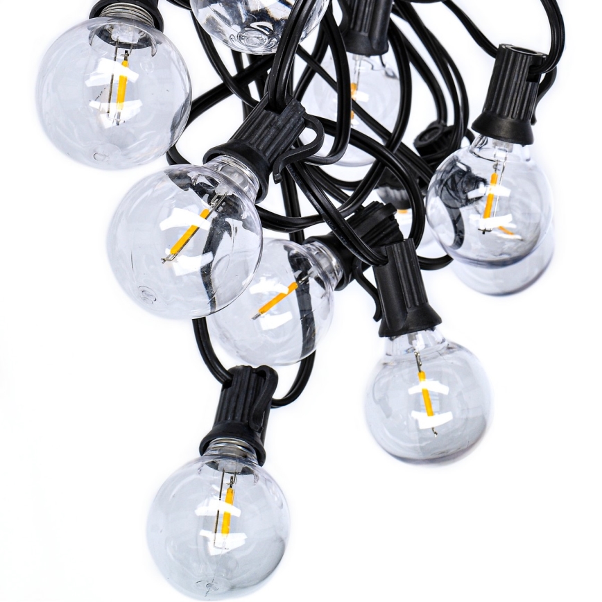 Brilagi - LED Екстериорни декоративни лампички ГИРЛЯНДА 25xE12 20 м IP44 студено бяло