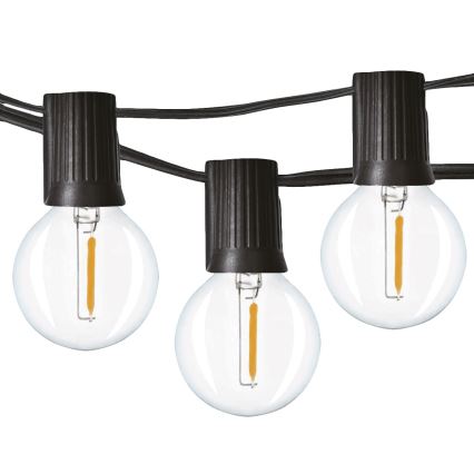 Brilagi - LED Екстериорни декоративни лампички ГИРЛЯНДА 25xE12 20 м IP44 студено бяло
