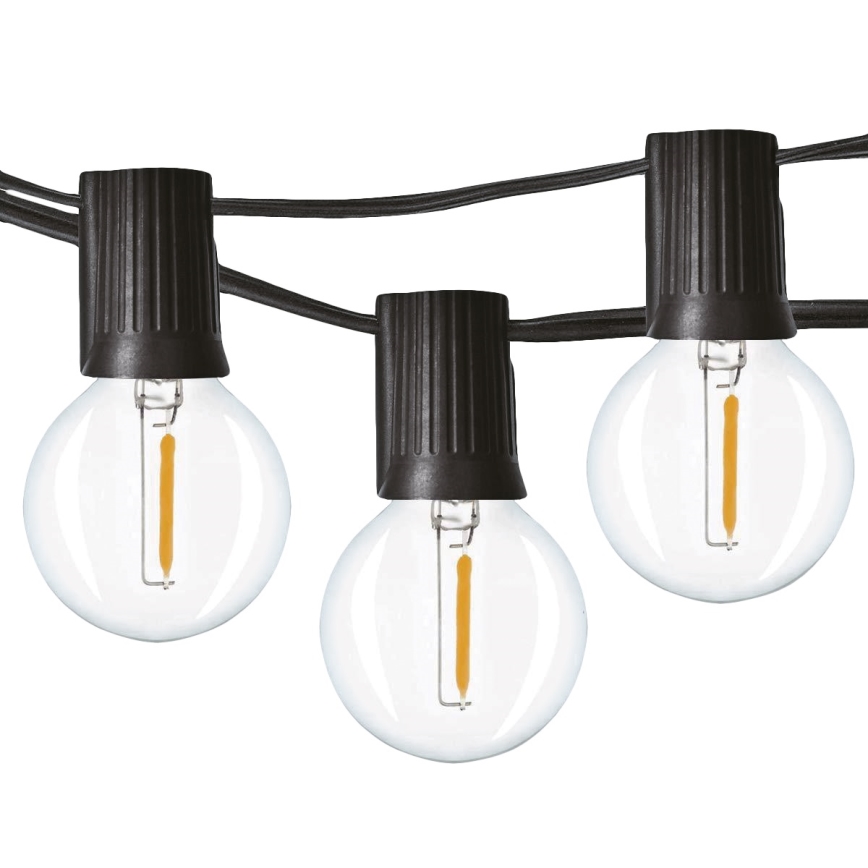 Brilagi - LED Екстериорни декоративни лампички ГИРЛЯНДА 25xE12 20 м IP44 студено бяло