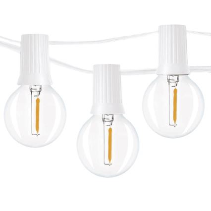Brilagi - LED Екстериорни декоративни лампички ГИРЛЯНДА 25xE12 20m бял IP44 топло бяло