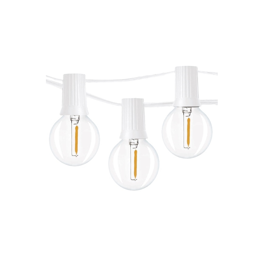 Brilagi - LED Екстериорни декоративни лампички ГИРЛЯНДА 25xE12 20m бял IP44 топло бяло