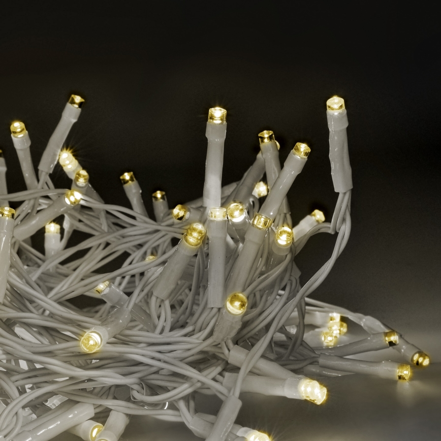 Brilagi - LED Екстериорни Коледни лампички 120xLED/8 функции/3xAA 9,5m бял IP44 топло бял + дистанционно управление