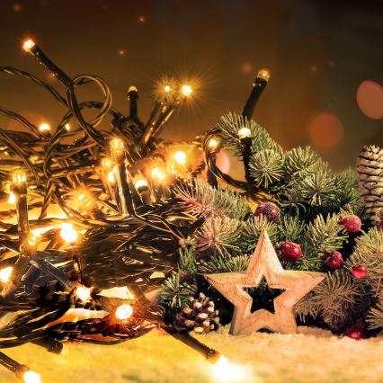 Brilagi - LED Екстериорни Коледни лампички 700xLED/8 функции 75м IP44 топло бели