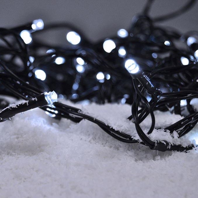 Brilagi - LED Екстериорни Коледни лампички 500xLED/8 функции 55м IP44 студено бели