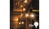 Brilagi - LED Екстериорни декоративни лампички ГИРЛЯНДА 25xE12 20 м IP44 топло бял