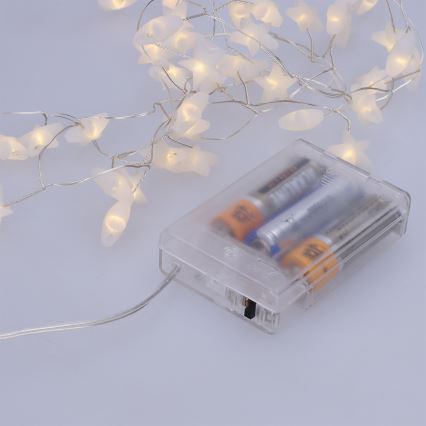 Brilagi - LED гирлянд 40xLED/3xAA 1,8m топла бяла звезди