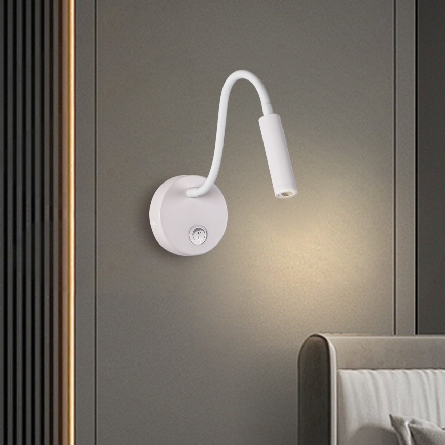 Brilagi - LED Гъвкав аплик MAYA LED/3W/230V 4000K бял