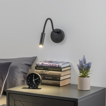 Brilagi - LED Гъвкав аплик MAYA LED/3W/230V 4000K черен
