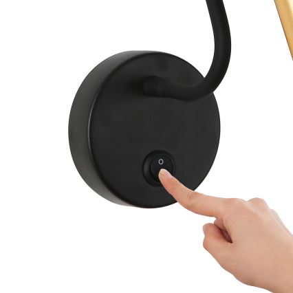 Brilagi - LED Гъвкав аплик MAYA LED/3W/230V 4000K черен/златист