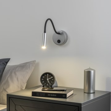 Brilagi - LED Гъвкав аплик MAYA LED/3W/230V 4000K сребрист