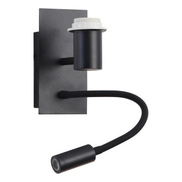 Brilagi - LED Гъвкав аплик NUBILA 1xE27/25W/230V + LED/3W черен