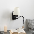 Brilagi - LED Гъвкав аплик NUBILA 1xE27/25W/230V + LED/3W черен/кремав