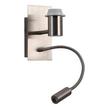 Brilagi - LED Гъвкав аплик NUBILA 1xE27/25W/230V + LED/3W матов хром