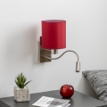 Brilagi - LED Гъвкав аплик NUBILA 1xE27/25W/230V + LED/3W матов хром/Помпейски червен