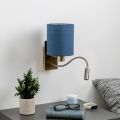 Brilagi - LED Гъвкав аплик NUBILA 1xE27/25W/230V+ LED/3W месинг/тъмносин
