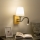 Brilagi - LED Гъвкав аплик NUBILA WOOD 1xE27/25W/230V + LED/3W дъб/кремав