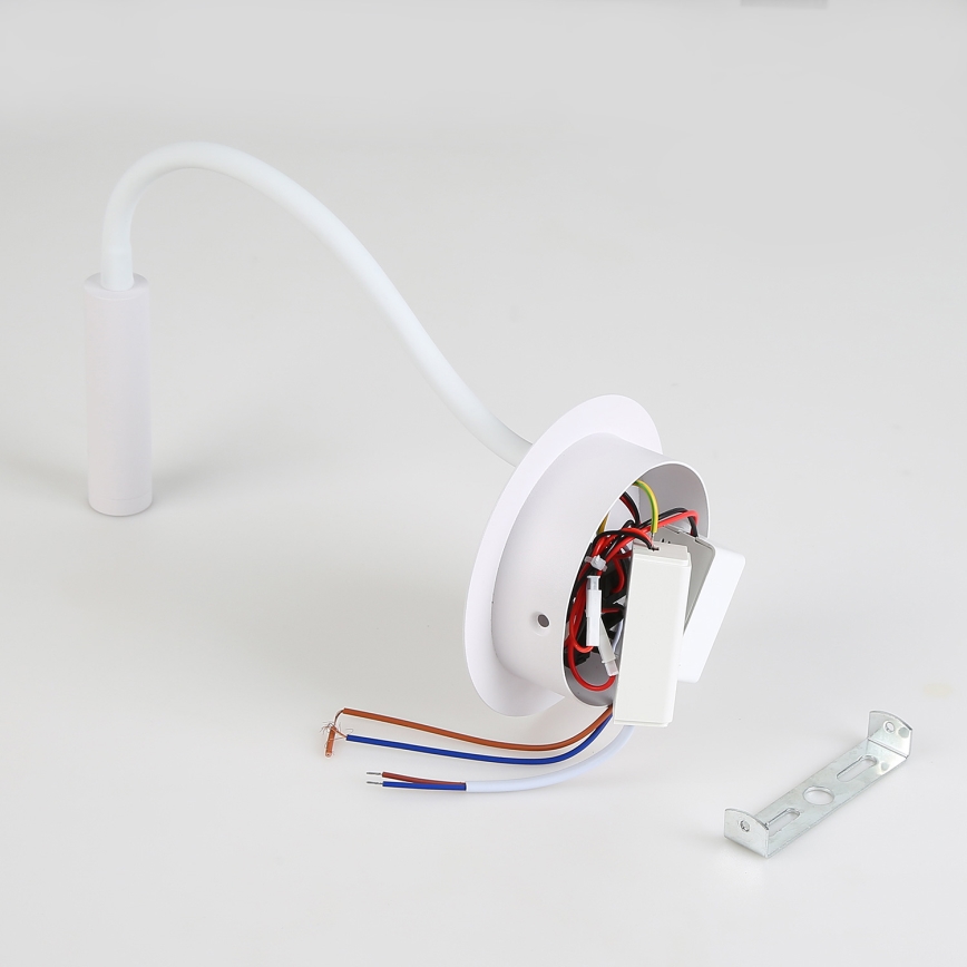 Brilagi - LED Гъвкав аплик с USB порт MAYA LED/3W/230V 4000K бял