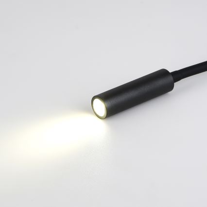 Brilagi - LED Гъвкав аплик с USB порт MAYA LED/3W/230V 4000K черен