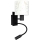 Brilagi - LED гъвкава детска стенна лампа BOBO 1xE27/25W/230V + LED/3W черна/бяла/зайчета