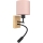 Brilagi - LED гъвкава стенна лампа BOBO WOOD 1xE27/25W/230V + LED/3W дъб/черен/розов