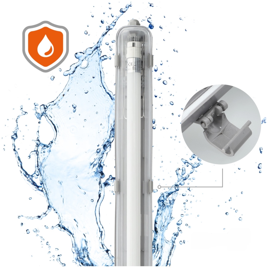 Brilagi - LED индустриална флуоресцентна лампа OPTIMA T8 1xG13/18W/230V 4000K IP65 128 см