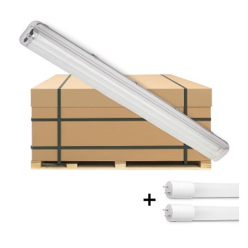 Brilagi - LED индустриална флуоресцентна лампа OPTIMA T8 2xG13/18W/230V 4000K IP65 128 см - палети 110 бр.