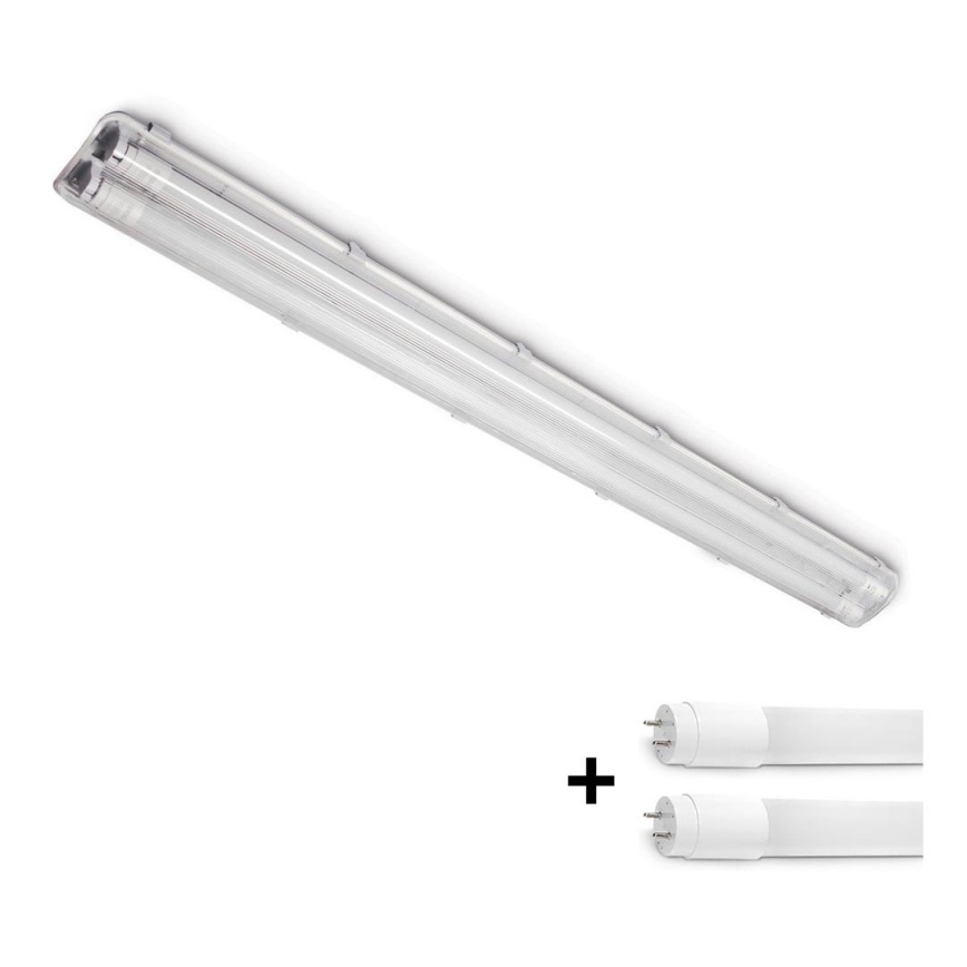 Brilagi - LED индустриална флуоресцентна лампа OPTIMA T8 2xG13/18W/230V 6500K IP65 128 см