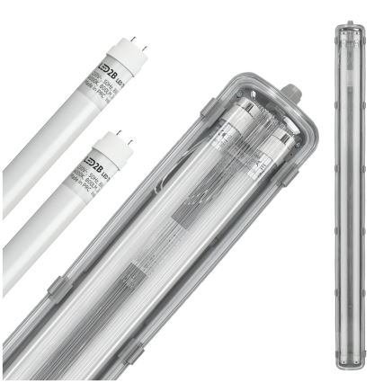 Brilagi - LED индустриална флуоресцентна лампа OPTIMA T8 2xG13/18W/230V 6500K IP65 128 см