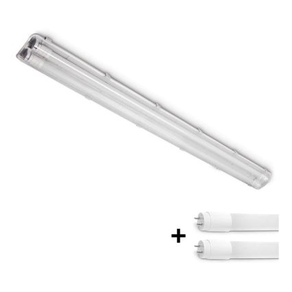 Brilagi - LED индустриална флуоресцентна лампа OPTIMA T8 2xG13/18W/230V 4000K IP65 128 см - палети 110 бр.