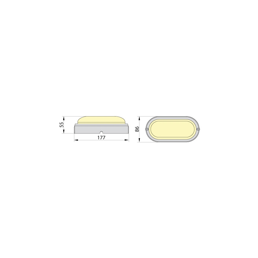 Brilagi - LED Индустриална лампа SIMA LED/12W/230V IP65 бяла