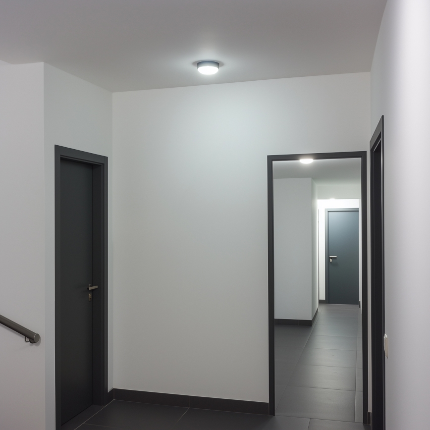 Brilagi - LED Индустриално осветление за таван SIMA LED/12W/230V IP65 черна