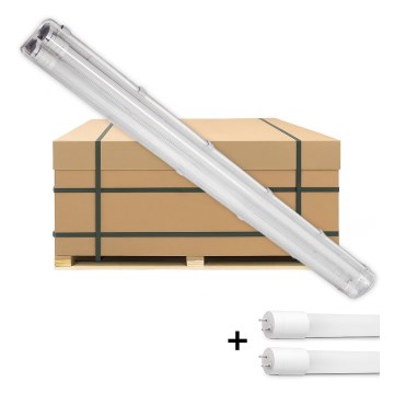 Brilagi - LED индустриално прахозащитено тръбно осветително тяло OPTIMA T8 2xG13/18W/230V 4000K IP65 128 cm - палета 110 бр.