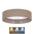 Brilagi - LED Лампа VELVET LED/12W/230V Ø 30 cм 3000K/4000K/6400K кафява