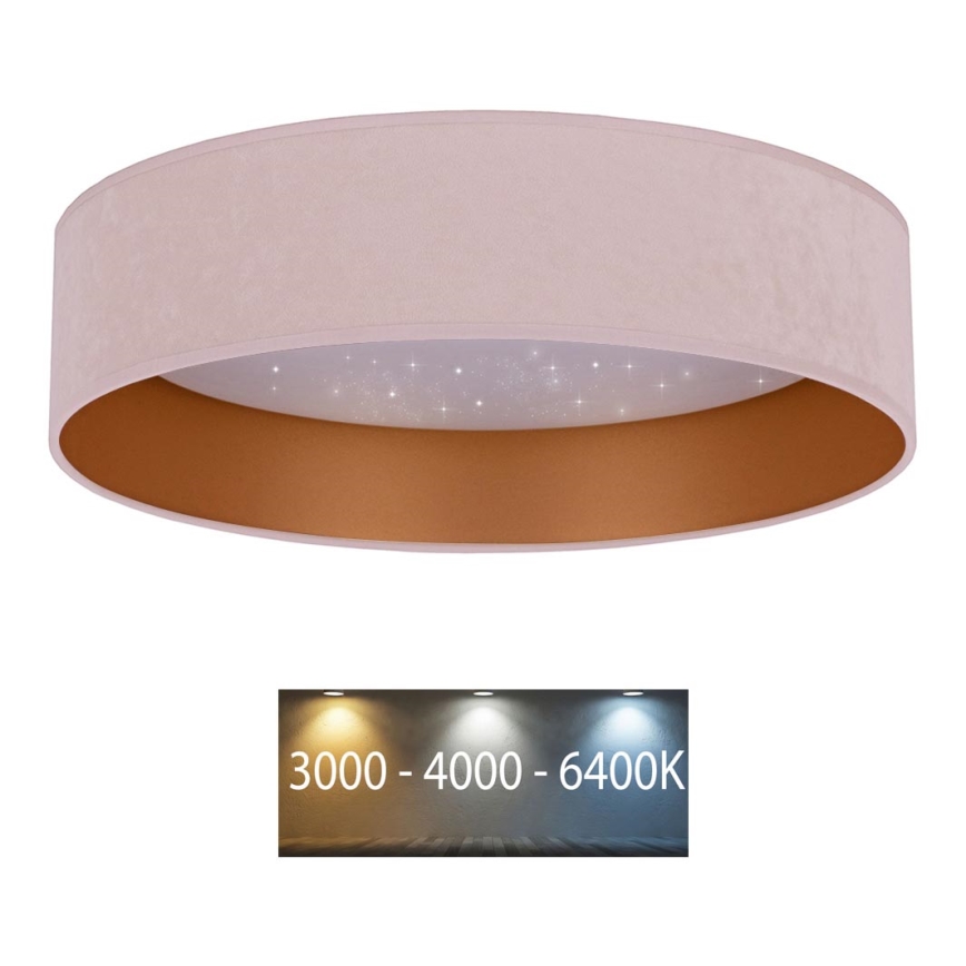 Brilagi - LED Лампа VELVET STAR LED/24W/230V Ø 40 cм 3000K/4000K/6400K розова/златиста