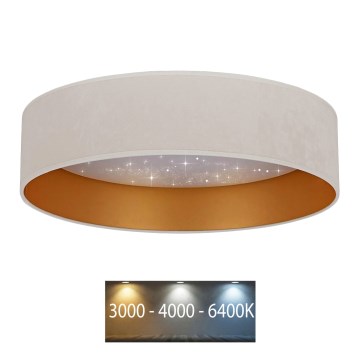 Brilagi - LED Лампа VELVET STAR LED/24W/230V Ø 40 cм 3000K/4000K/6400K кремава/златиста