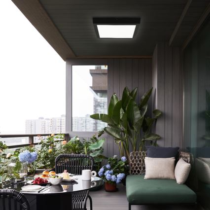 Brilagi - LED Плафон за баня FRAME LED/24W/230V 30x30 см 3000/4000/6000K IP44 черен