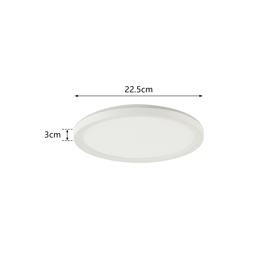 Brilagi - LED Плафон за баня ULTRA SLIM LED/12W/230V Ø 22,5 см бял IP54
