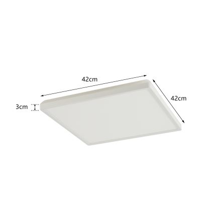 Brilagi - LED Плафон за баня ULTRA SLIM LED/24W/230V 42x42 см бял IP54