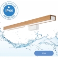 Brilagi - LED Лампа за огледало в баня WOODY MIRROR LED/12W/230V 60 см IP44 дъб/бял