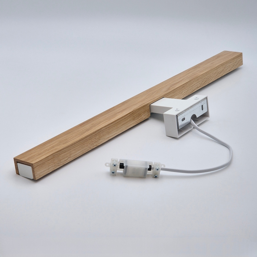 Brilagi - LED Лампа за огледало в баня WOODY MIRROR LED/12W/230V 60 см IP44 дъб/бял